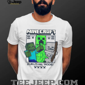 Minecraft Creeper Zombie Skeleton Survival Mode Shirt
