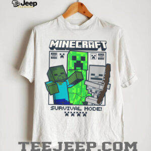 Minecraft Creeper Zombie Skeleton Survival Mode Shirt