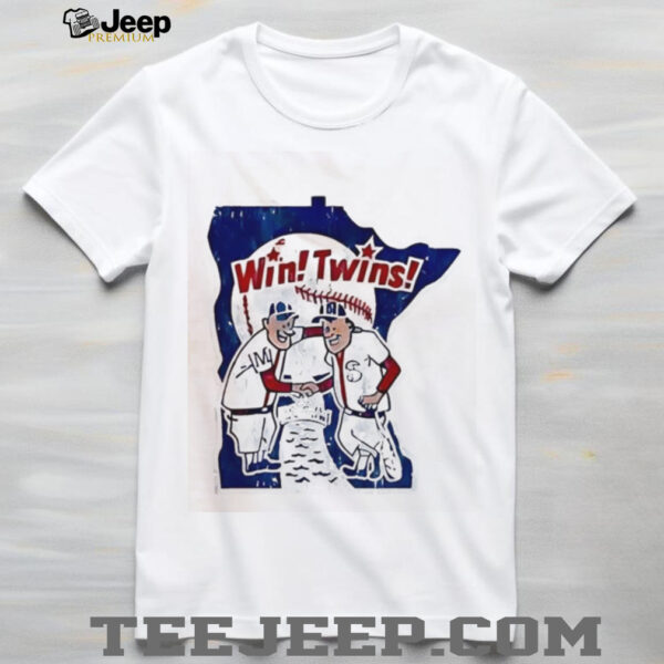 Minnesota Twins Win! Twins! Retro Baseball Team Victory Celebration Shirt