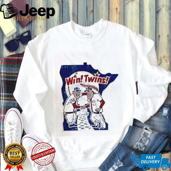 Minnesota Twins Win! Twins! Retro Baseball Team Victory Celebration Shirt