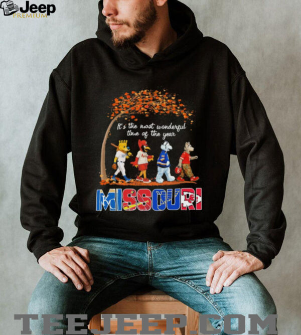 Missouri Sports Teams Mascot Abbey Road It’s The Most Wonderful Time Of The Year Shirt