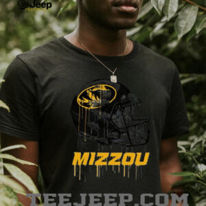 Missouri Tigers Infant Dripping Football Helmet T Shirt3