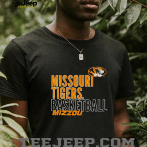 Missouri Tigers basketball Mizzou Text Logo Overlay shirt0