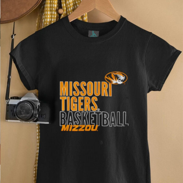 Missouri Tigers basketball Mizzou Text Logo Overlay shirt
