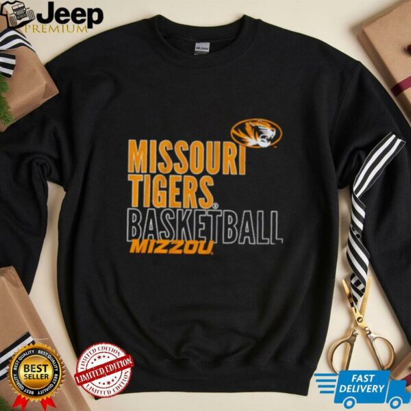 Missouri Tigers basketball Mizzou Text Logo Overlay shirt