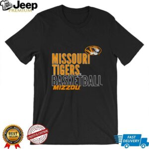 Missouri Tigers basketball Mizzou Text Logo Overlay shirt4