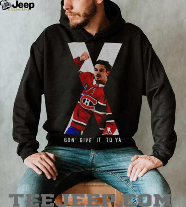 Montreal Canadiens Lane Hutson X Gon Give It To Ya Arber Xhekaj shirt