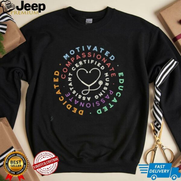 Motivated Compassionate Cna Logo shirt