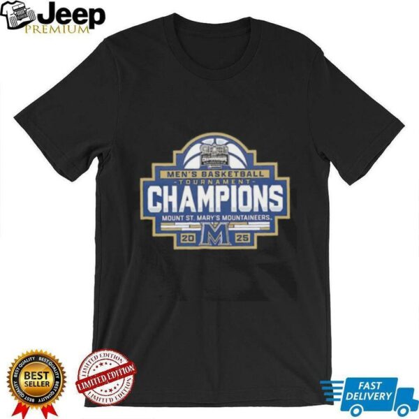 Mount St. Mary’s Mountaineers 2025 MAAC Men’s Basketball Conference Tournament Champions shirt