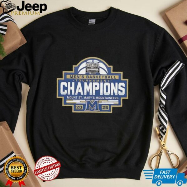 Mount St. Mary’s Mountaineers 2025 MAAC Men’s Basketball Conference Tournament Champions shirt