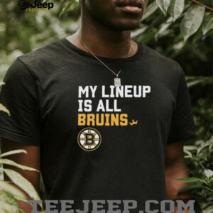 My lineup is all Boston Bruins logo shirt4
