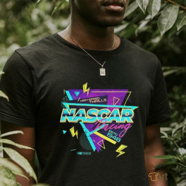 NASCAR Checkered Flag Sports Black Lifestyle T Shirt