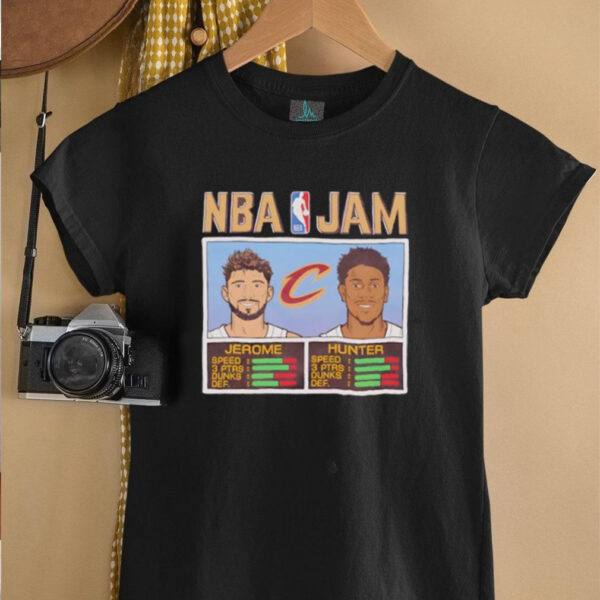 NBA Jam Cleveland Cavaliers Fanaticity Ty Jerome and De’Andre Hunter shirt