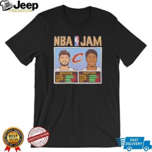 NBA Jam Cleveland Cavaliers Fanaticity Ty Jerome and DeAndre Hunter shirt3