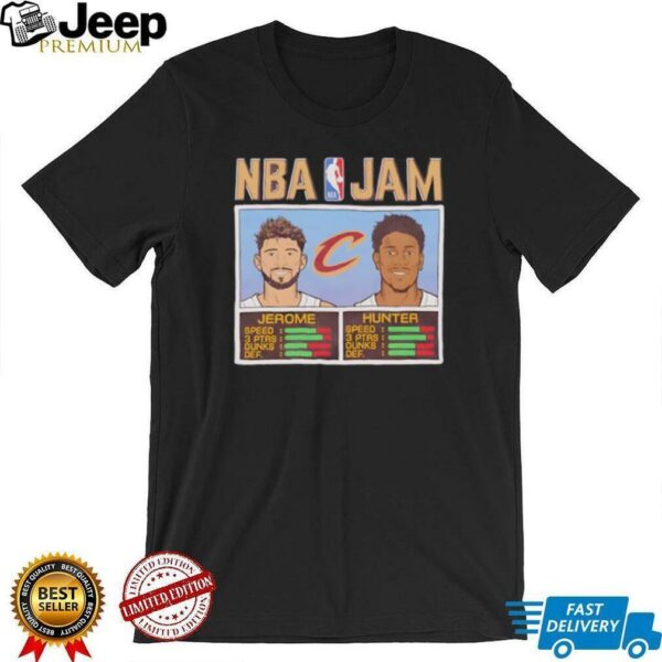 NBA Jam Cleveland Cavaliers Fanaticity Ty Jerome and De’Andre Hunter shirt