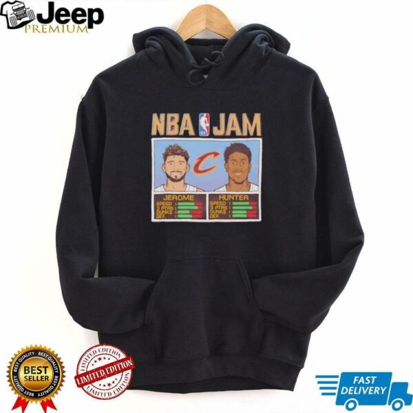 NBA Jam Cleveland Cavaliers Fanaticity Ty Jerome and De’Andre Hunter shirt