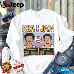 NBA Jam Hawks Johnson and Young shirt2