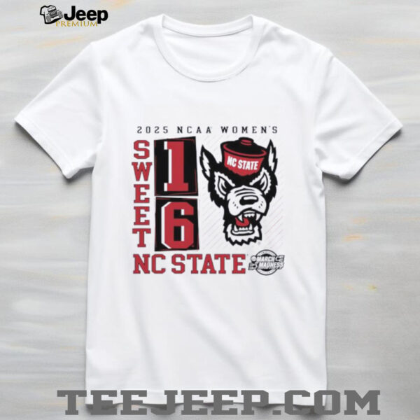 NC State Wolfpack 2025 NCAA Women’s Basketball Tournament March Madness Sweet 16 No Look Pass shirt