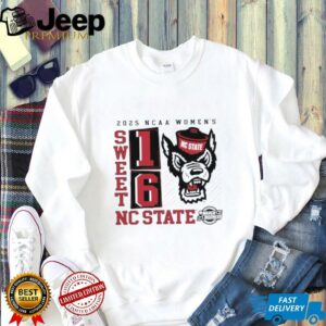 NC State Wolfpack 2025 NCAA Womens Basketball Tournament March Madness Sweet 16 No Look Pass shirt3