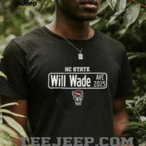 NC State Wolfpack basketball will wade avenue street sign shirt5