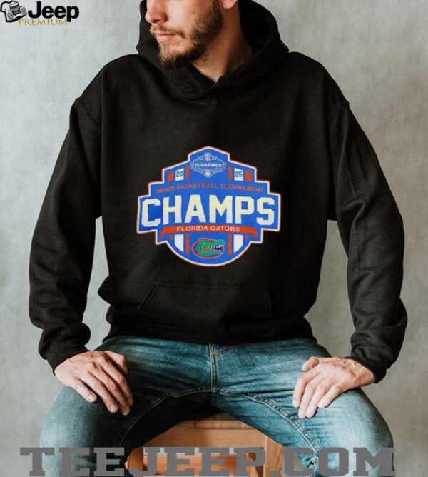 NCAA 2025 SEC Men’s Basketball Conference Tournament Champions Fanaticity Florida Gators Tee