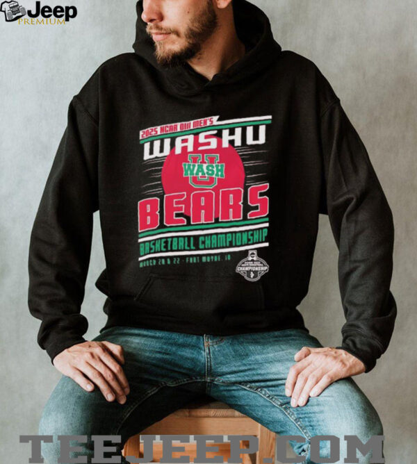 NCAA DIII Men’s Washu Bears basketball Championship 2025 shirt