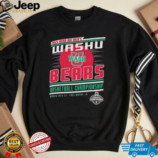 NCAA DIII Men’s Washu Bears basketball Championship 2025 shirt