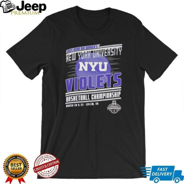 NCAA DIII Women’s New York University Violets basketball Championship 2025 shirt