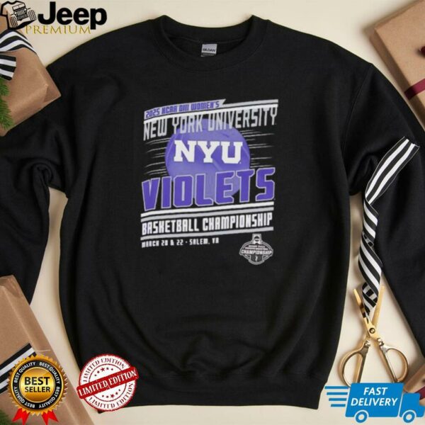 NCAA DIII Women’s New York University Violets basketball Championship 2025 shirt