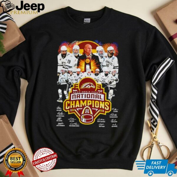 NCAA Men’s Hockey National Champions Western Michigan Broncos players signature shirt