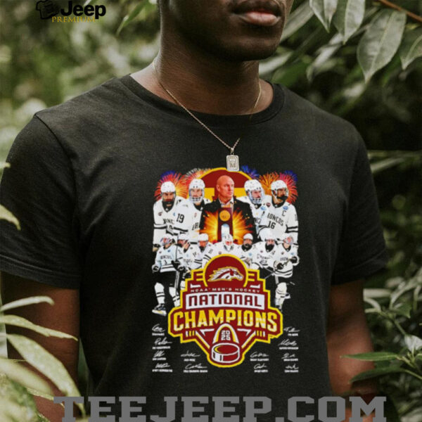 NCAA Men’s Hockey National Champions Western Michigan Broncos players signature shirt
