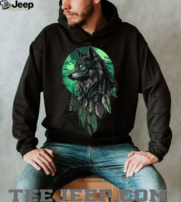 Native American Wolf Native American Pride Indian Tribe T Shirt