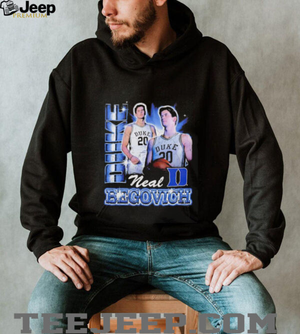 Neal Begovich Duke Blue Devils 90s graphic shirt