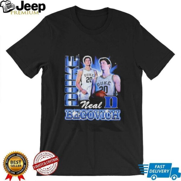 Neal Begovich Duke Blue Devils 90s graphic shirt