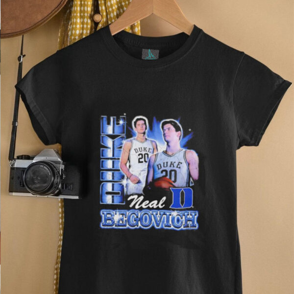 Neal Begovich Duke Blue Devils 90s graphic shirt