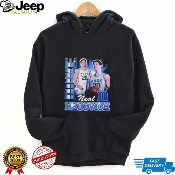 Neal Begovich Duke Blue Devils 90s graphic shirt