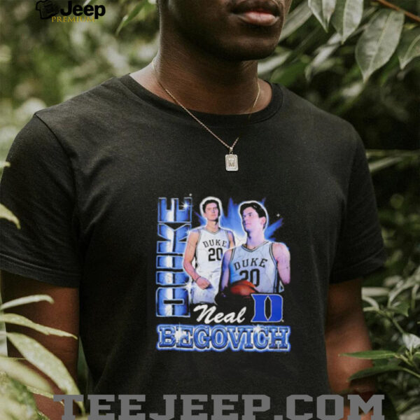 Neal Begovich Duke Blue Devils 90s graphic shirt