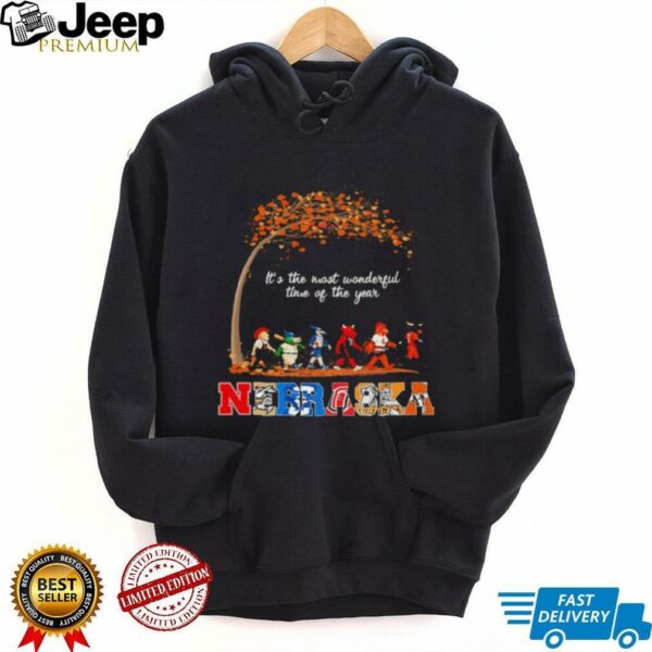 Nebraska Sports Teams Mascot Abbey Road It’s The Most Wonderful Time Of The Year Shirt