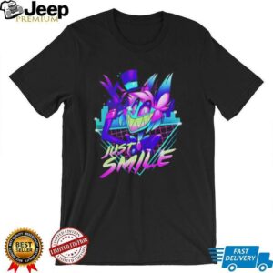 Neon alastor hazbin hotel just smile shirt2