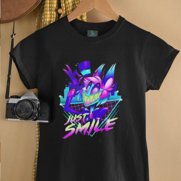 Neon alastor hazbin hotel just smile shirt