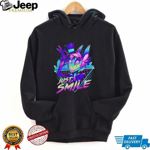 Neon alastor hazbin hotel just smile shirt