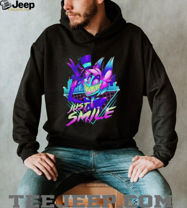 Neon alastor hazbin hotel just smile shirt