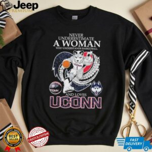Never Underestimate A Nurse Who Understands Basketball And Loves Uconn Huskies Mascot Diamond Heart T shirts3