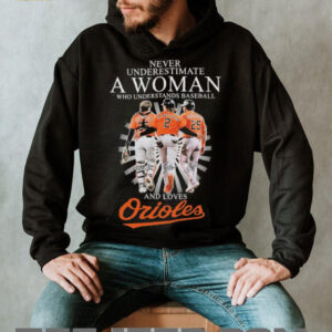 Never Underestimate A Woman Who Understands Baseball And Loves Baltimore Orioles Signatures T shirts