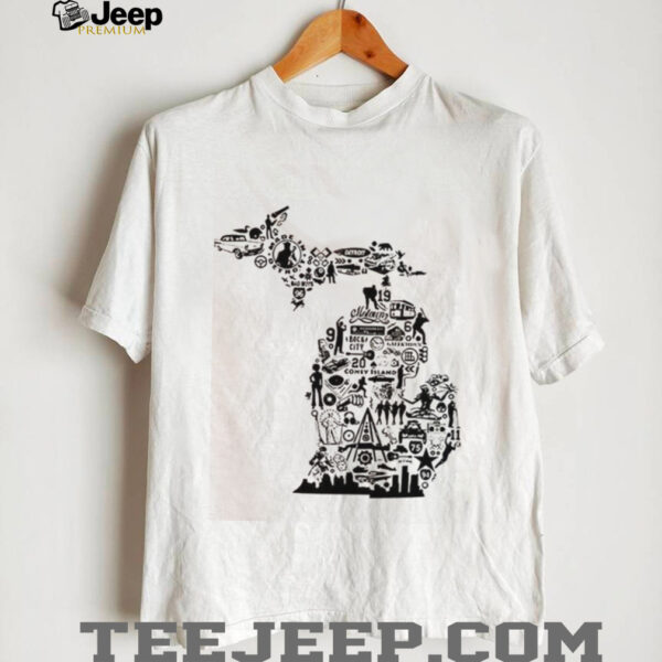 New Era Michigan Collage Pocket shirt