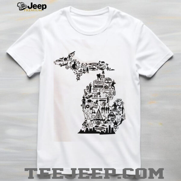 New Era Michigan Collage Pocket shirt