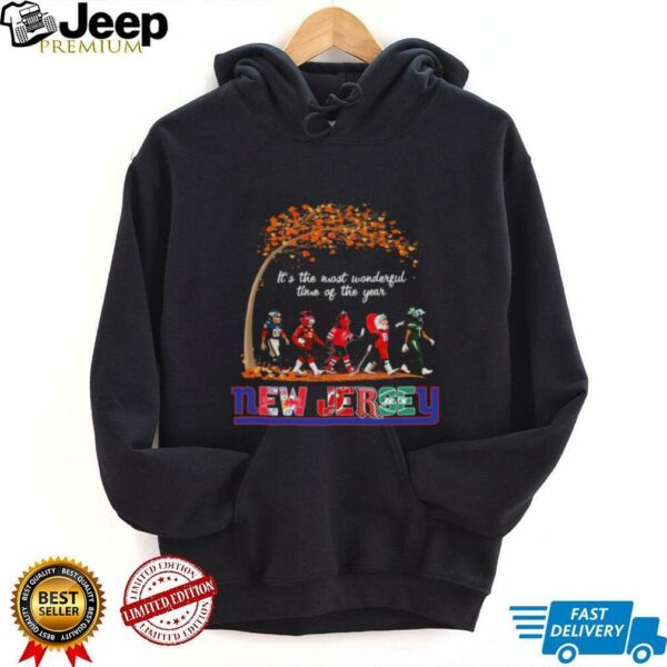 New Jersey Sports Teams Mascot Abbey Road It’s The Most Wonderful Time Of The Year Shirt