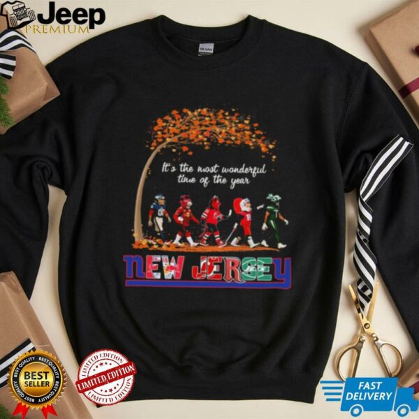 New Jersey Sports Teams Mascot Abbey Road It’s The Most Wonderful Time Of The Year Shirt