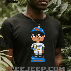 New York Mets Beer Sunglasses Cigarette Cartoon Baseball Statue shirt