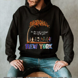 New York Sports Teams Mascot Abbey Road It’s The Most Wonderful Time Of The Year Shirt
